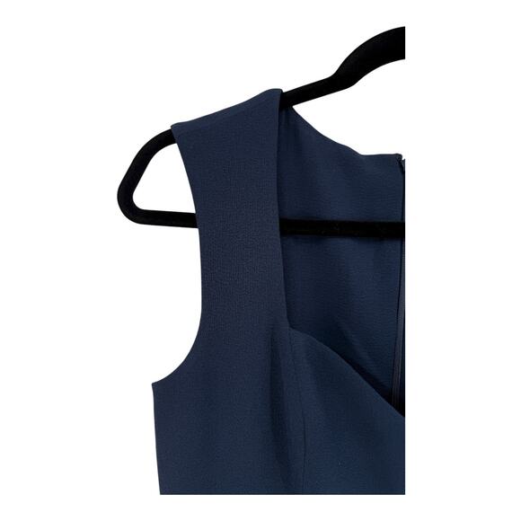 Dress the Population Monroe Side Slit Gown dress navy blue size Medium M - Picture 4 of 8